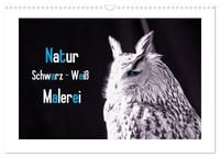 Produktbild: Natur schwarz - wei&szlig; Malerei (Wandkalender 2027 DIN A3 quer), CALVENDO Monatskalender