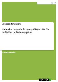 Produktbild: Gelenkschonende Leistungsdiagnostik f&uuml;r individuelle Trainingspl&auml;ne