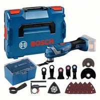 Produktbild: Bosch Professional GOP 18V-34 06018G2002 Akku-Multifunktionswerkzeug ohne Akku, ohne Ladeger&auml;t, mit Zubeh&ouml;r, inkl. Koffer