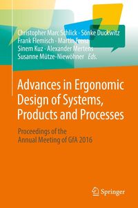 Produktbild: Advances in Ergonomic Design of Systems, Products and Processes