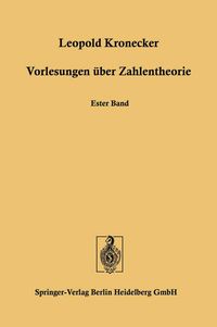 Produktbild: Vorlesungen &uuml;ber Zahlentheorie
