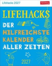 Produktbild Lifehacks Tagesabreißkalender 2027 - Der hilfreichste Kalender aller Zeiten
