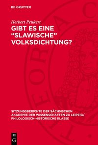 Produktbild: Gibt es eine &bdquo;Slawische&rdquo; Volksdichtung?