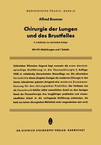 Produktbild: Chirurgie der Lungen und des Brustfelles