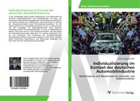 Produktbild: Individualisierung im Kontext der deutschen Automobilindustrie