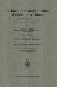 Produktbild: Rechnen an spanabhebenden Werkzeugmaschinen