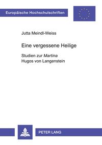 Produktbild: Eine vergessene Heilige