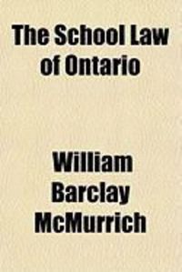 Produktbild: The School Law of Ontario