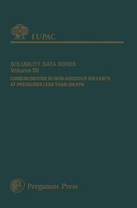 Produktbild: Carbon Dioxide in Non-aqueous Solvents at Pressures Less Than 200 KPA