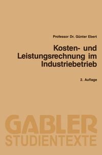 Produktbild: Kosten- und Leistungsrechnung im Industriebetrieb