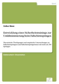 Produktbild: Entwicklung eines Sicherheitstrainings zur Unfallminimierung beim Fallschirmspringen