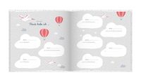 Babyalbum mit Fensterausschnitt für das 1. Lebensjahr zum Eintragen der schönsten Momente und Erinnerungen mit Platz für Fotos | für Mädchen