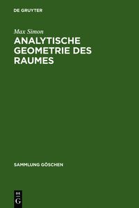Produktbild: Analytische Geometrie des Raumes