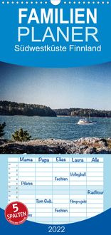 Produktbild: Familienplaner S&uuml;dwestk&uuml;ste Finnland (Wandkalender 2022 , 21 cm x 45 cm, hoch)