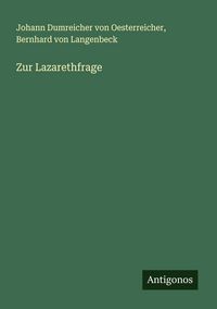 Produktbild: Zur Lazarethfrage