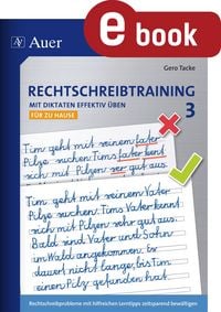 Produktbild: Rechtschreibtraining Mit Diktaten effektiv &uuml;ben 3