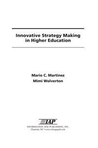 Produktbild: Innovative Strategy Making in Higher Education