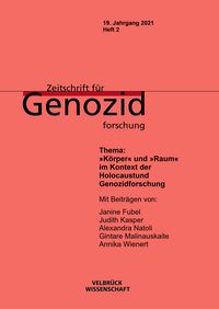 Produktbild: Zeitschrift f&uuml;r Genozidforschung. 19. Jahrgang 2021, Heft 2