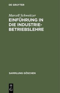 Produktbild: Einf&uuml;hrung in die Industriebetriebslehre