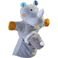 HABA - Handpuppe Nashorn mit Baby
