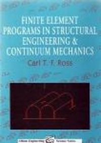 Produktbild: Finite Element Programs in Structural Engineering and Continuum Mechanics