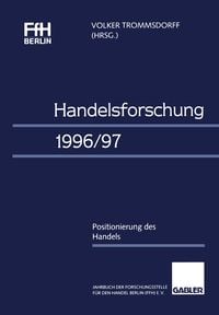 Produktbild: Handelsforschung 1996/97