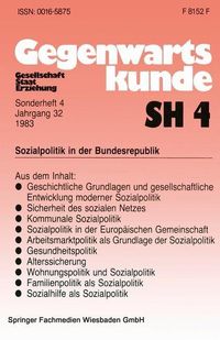 Produktbild: Sozialpolitik in der Bundesrepublik