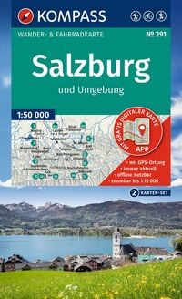 Produktbild: KOMPASS Wanderkarten-Set 291 Salzburg und Umgebung (2 Karten) 1:50.000