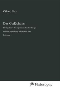 Produktbild: Das Ged&auml;chtnis