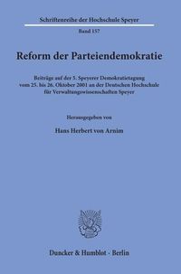 Produktbild: Reform der Parteiendemokratie.