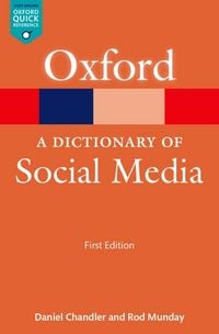 Produktbild: A Dictionary of Social Media