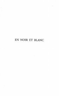 Produktbild: En Noir Et Blanc