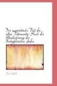Produktbild: Der Masoretische Text Des Alten Testaments: Nach Der Berlieferung Der Babylonischen Juden