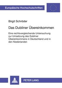 Produktbild: Das Dubliner &Uuml;bereinkommen
