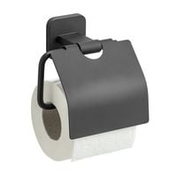 Produktbild: Turbo-Loc&reg; Toilettenpapierhalter mit Deckel Mod. Porto Black, Befestigen ohne Bohren