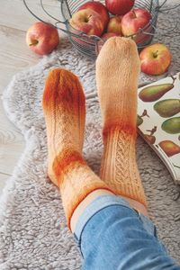 Woolly Hugs YEAR-Socks stricken