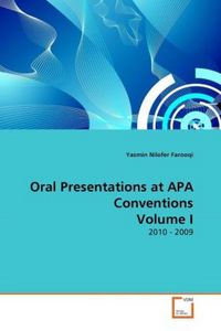 Produktbild: Nilofer Farooqi, Y: Oral Presentations at APA Conventions Vo
