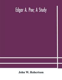 Produktbild: Edgar A. Poe; A Study