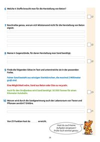 Übungsheft mit Lesetests in Deutsch 3. Klasse