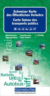 Bild vom Artikel Schweizer Karte des öffentlichen Verkehrs 1 : 275 000 vom Autor 