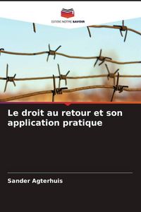Produktbild: Le droit au retour et son application pratique
