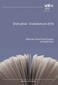 Produktbild: Droit p&eacute;nal - Evolutions en 2018
