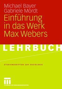 Produktbild: Einf&uuml;hrung in das Werk Max Webers