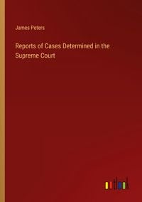 Produktbild: Reports of Cases Determined in the Supreme Court