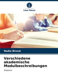 Produktbild: Verschiedene akademische Modulbeschreibungen