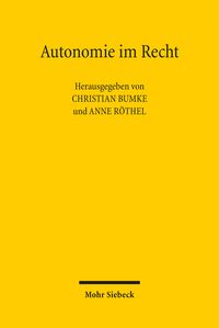 Produktbild: Autonomie im Recht
