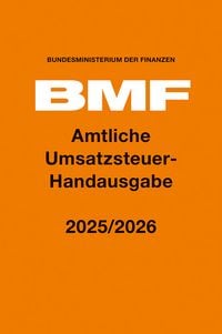 Produktbild: Amtliche Umsatzsteuer-Handausgabe 2025/2026