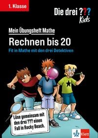 Produktbild: Die drei ??? Kids: Mein &Uuml;bungsheft Mathe 1. Klasse - Rechnen bis 20