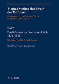 Produktbild: Die Rabbiner im Deutschen Reich 1871-1945