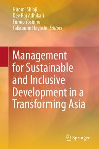 Produktbild: Management for Sustainable and Inclusive Development in a Transforming Asia